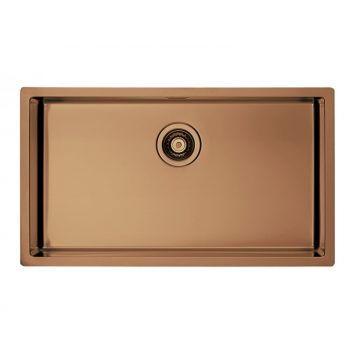 Chiuveta Alveus, QUADRIX 60 CUPRU, Incastrabil, Nivelul blatului, Inox