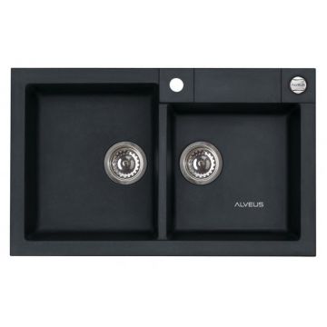 Chiuveta Alveus, ROCK 90 A91 CARBON, Incastrabil, Compozit