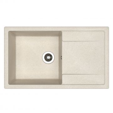 Chiuveta bucatarie Dr. Gans Techno, granit/compozit, incastrabila, adancime 20 cm, 86 x 51 cm