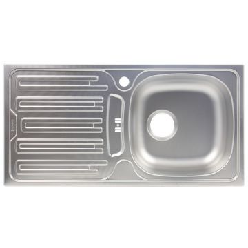 Chiuveta bucatarie Franke Dekor Cil 614, inox, 1 cuva dreapta, 860 x 435 mm
