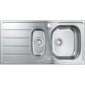 Chiuveta bucatarie Grohe K200 60 cu doua cuve inegale 965x500mm inox satinat Chiuveta bucatarie Grohe K200 60 cu doua cuve inegale 965x500mm inox satinat