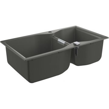 Chiuveta bucatarie Grohe K700 100 -C cu doua cuve 900x500mm compozit granite gray Chiuveta bucatarie Grohe K700 100 -C cu doua cuve 900x500mm compozit granite gray