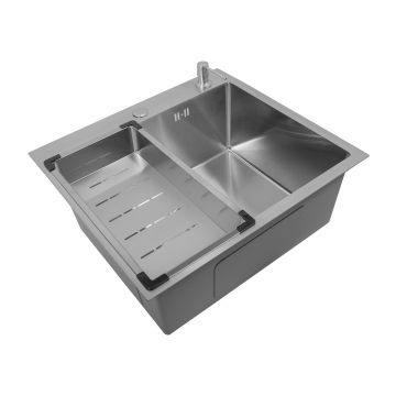Chiuveta bucatarie Sandonna Handmade HD5550, inox, 1 cuva, 50 x 55 cm Chiuveta bucatarie Sandonna Handmade HD5550, inox, 1 cuva, 50 x 55 cm