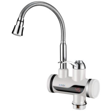 Robinet electric instant apa calda Z-Inox ZLN5480, 3000W, Indicator temperatura, Otel inoxidabil