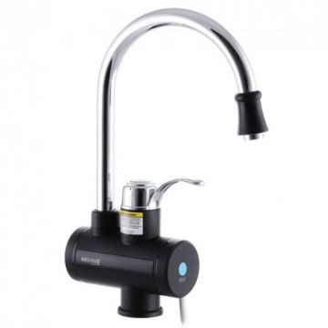 Robinet instant electric pentru apa MIXXUS Electra 240-E Black, 3 kW, Plastic  Otel inoxidabil