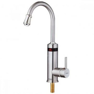 Robinet instant electric pentru apa MIXXUS Electra 340-ES Argintiu, 3 kW, Plastic  Otel inoxidabil