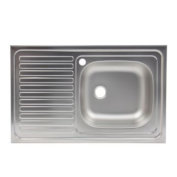 Chiuveta bucatarie 1602 Doruq, inox, 1 cuva stanga, 500 x 800 mm Chiuveta bucatarie 1602 Doruq, inox, 1 cuva stanga, 500 x 800 mm