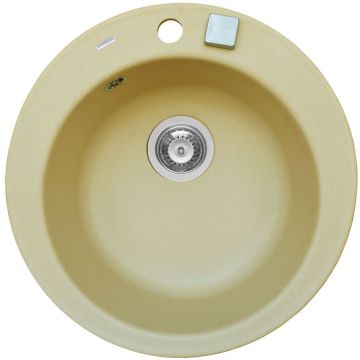 Chiuveta bucatarie ALYA 1B Ø49 Crem