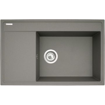 Chiuveta bucatarie Camea 79x50 1B 1D DR Industrial Grey