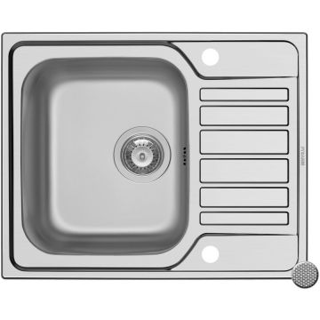 Chiuveta bucatarie Fedra 62x50 1B1D LN Inox