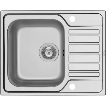 Chiuveta bucatarie Fedra 62x50 1B1D SM Inox