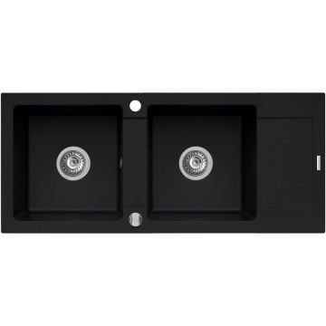 Chiuveta bucatarie MIDO 116x50 2B 1D Carbon Chiuveta bucatarie MIDO 116x50 2B 1D Carbon