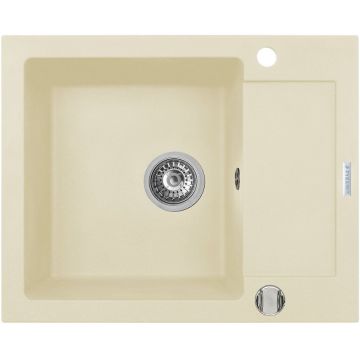 Chiuveta bucatarie MIDO 62x50 1B 1D Vanilia