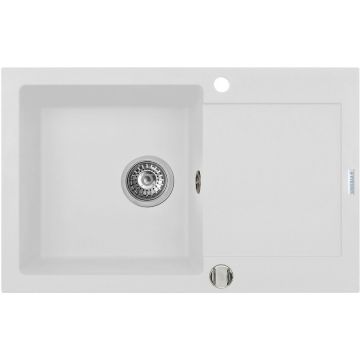 Chiuveta bucatarie MIDO 79x50 1B 1D Snow Chiuveta bucatarie MIDO 79x50 1B 1D Snow