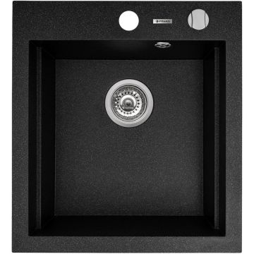 Chiuveta bucatarie SIROS 47x51.5 1B Negru Chiuveta bucatarie SIROS 47x51.5 1B Negru