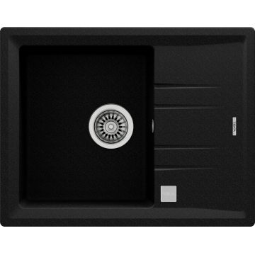 Chiuveta bucatarie Teka Stone 45S TG 1B 1D 650x510mm tegranit Schwarzmetaliic Chiuveta bucatarie Teka Stone 45S TG 1B 1D 650x510mm tegranit Schwarzmetaliic