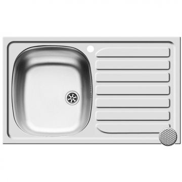 Chiuveta de bucatarie Inox CRETA Flat 75.5x48 1B 1D LN ST