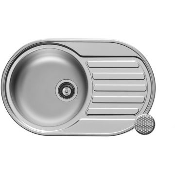 Chiuveta de bucatarie Inox SR MINI 76.5x48 1B 1D ST LN