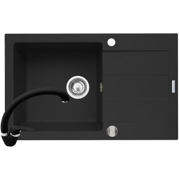 Pachet chiuveta granit Sparta Plus + Baterie OSSIA Carbon Pachet chiuveta granit Sparta Plus + Baterie OSSIA Carbon