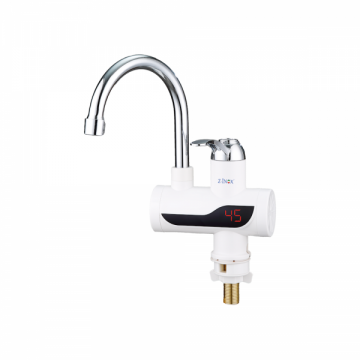 Robinet electric instant Zilan Z-Inox ZLN7866, 3000W, Afisaj digital, Alb