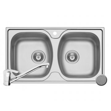 Set Chiuveta ASPECT 2B LN + Baterie ASALIA