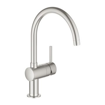 Baterie bucatarie Grohe Minta monocomanda crom periat Supersteel