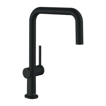 Baterie bucatarie Hansgrohe Talis M54 220 negru mat cu 1 tip de jet