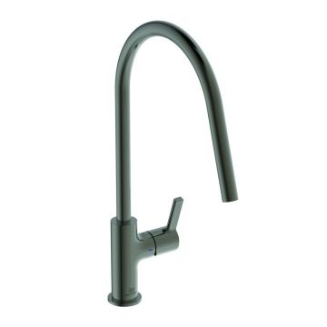 Baterie bucatarie Ideal Standard Gusto 226 cu pipa rotativa gri Magnetic Grey