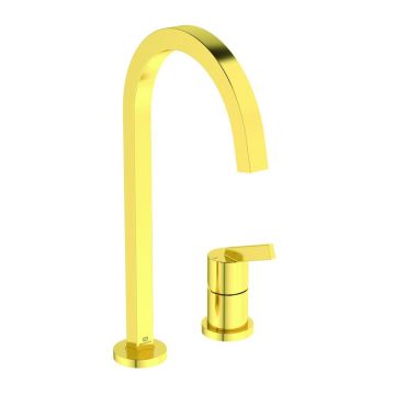 Baterie bucatarie Ideal Standard Gusto Square 217 auriu periat 2 elemente