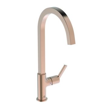 Baterie bucatarie Ideal Standard Gusto Square 306 cupru Sunset Rose