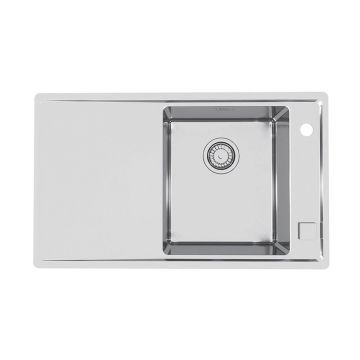 Chiuveta bucatarie inox cu picurator, cuva dreapta Alveus Stricto 10