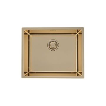 Chiuveta bucatarie inox culoare bronz, montare pe blat, Alveus Monarch Kombino 50