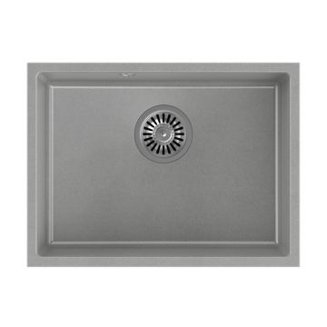 Chiuveta compozit sub blat Quadron Pop Alec 50 gri - inox 54x40 cm