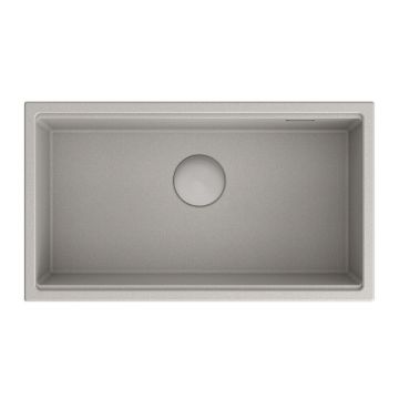 Chiuveta compozit sub blat Quadron Unique Clark concrete 76x44 cm gri