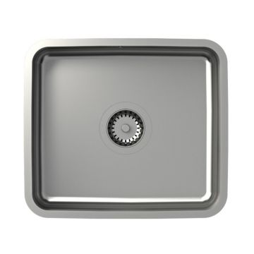 Chiuveta inox sub blat Quadron Unique Nicolas inox periat 44x39 cm