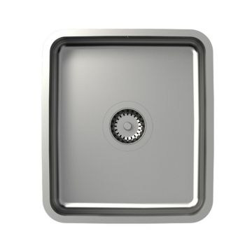 Chiuveta inox sub blat Quadron Unique Patric inox periat 39x44 cm