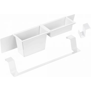 Set accesori chiuveta Deante Magnetic alb/mat