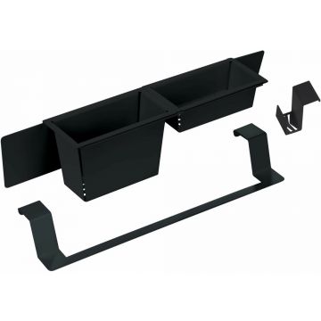 Set accesorii chiuveta Deante Magnetic negru/mat