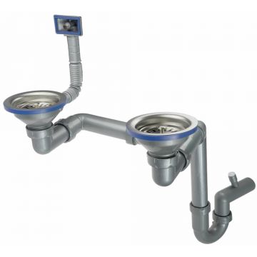 Sifon chiuveta Deante pentru 1,5/2 cuve inox