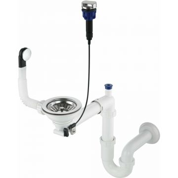 Sifon chiuveta Deante Space-Saver pentru o cuva inox/alb