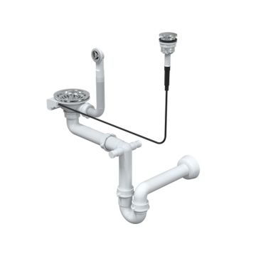Sifon Push to Open Quadron Unique finisaj inox pentru chiuvete granit
