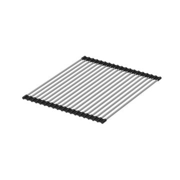 Suport vase Quadron Unique Rollmata finisaj inox - negru 38x32 cm