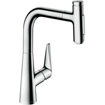 Baterie bucatarie cu dus extractibil Hansgrohe Talis M51 220 cu 2 jeturi