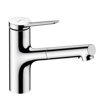 Baterie bucatarie cu dus extractibil Hansgrohe Zesis M33 150 Eco lite cu 2 jeturi
