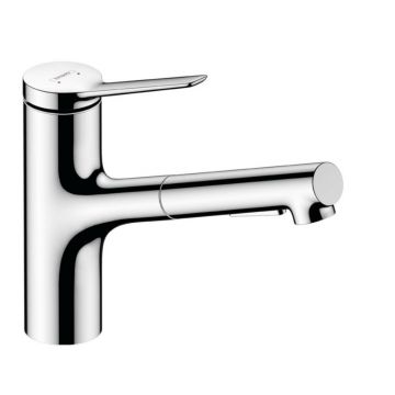 Baterie bucatarie cu dus extractibil Hansgrohe Zesis M33 150 sBox cu 2 jeturi