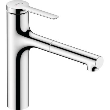 Baterie bucatarie cu dus extractibil Hansgrohe Zesis M33 160 cu 2 jeturi