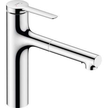 Baterie bucatarie cu dus extractibil Hansgrohe Zesis M33 160 sBox cu 2 jeturi