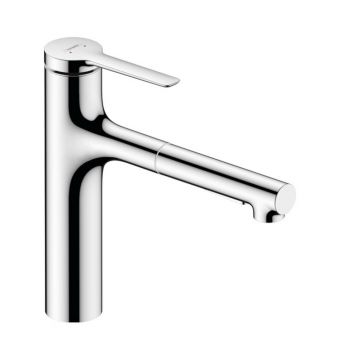 Baterie bucatarie cu dus extractibil Hansgrohe Zesis M33 160 sBox lite cu 2 jeturi