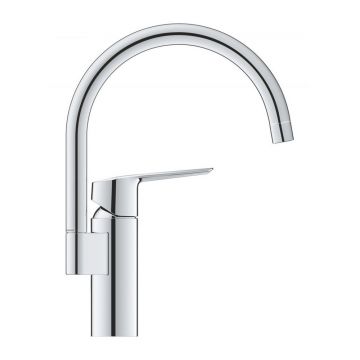 Baterie bucatarie Grohe Start cu pipa pivotanta crom lucios