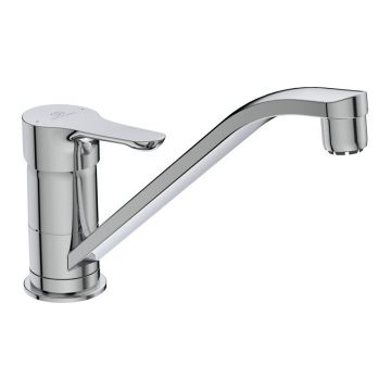 Baterie bucatarie Ideal Standard Alpha finisaj crom lucios pentru presiune scazuta